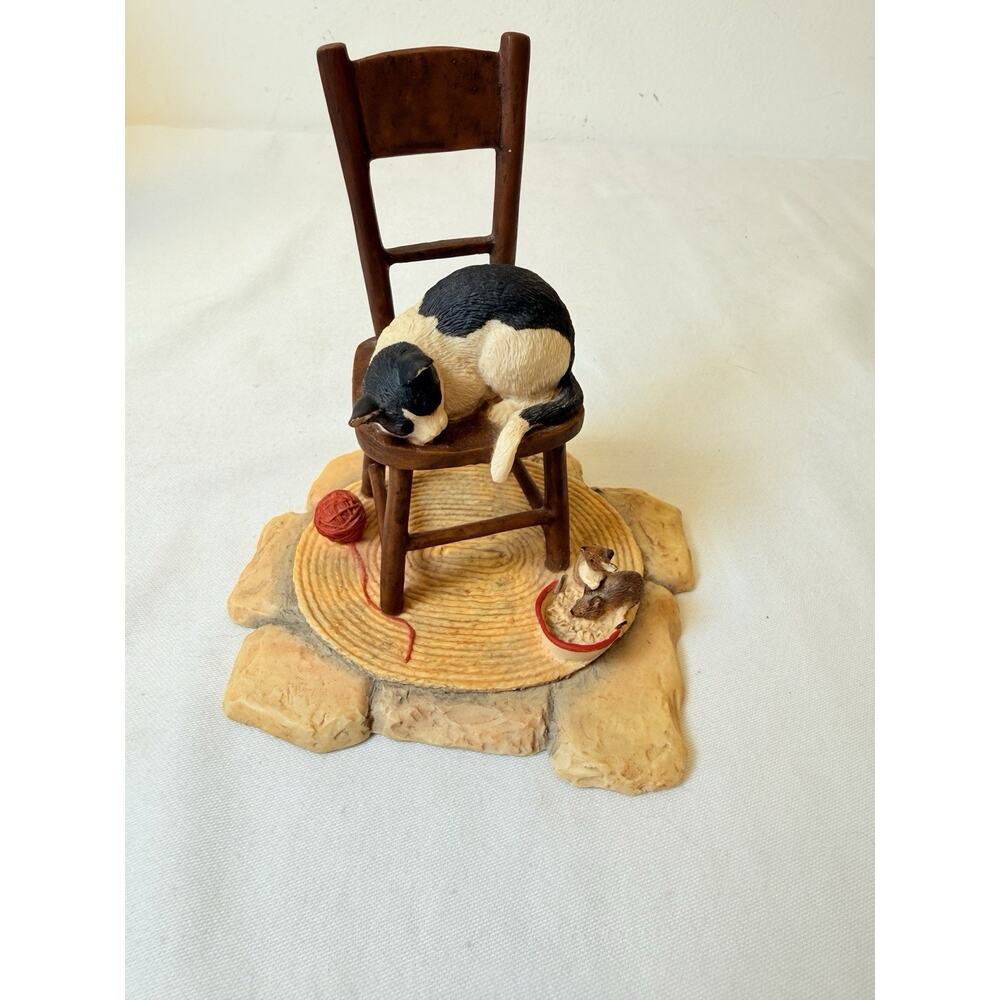 Schmid Lowell Davis “Catnapping Too” 1984 Figurine- Read - Picture 2 of 13